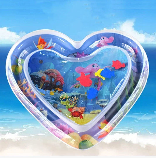 Baby Inflatable Water Play Mat Tummy Time Sensory Toy for Infants UK