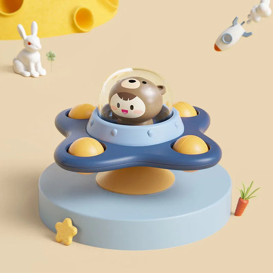 Baby Suction Spinner Toy Sensory Bath Rattle with Strong Suction for High Chairs UK
