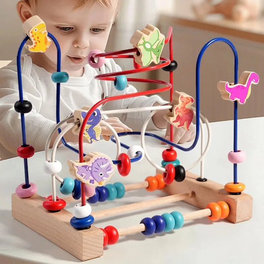 Colourful Cartoon Animal Lacing Beads Educational Stringing Toy for Kids UK