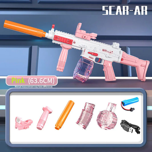 Electric Uzi Water Gun Toy Rapid Fire Pistol UK
