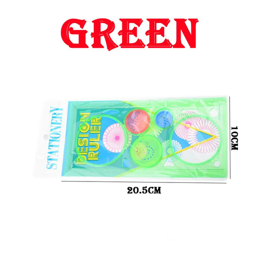 Geometric Spirograph Drawing Stencils and Ruler Set for Kids UK