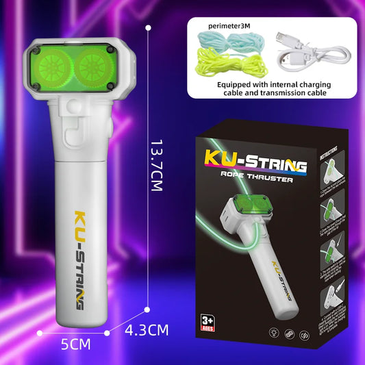 Glow in the Dark Electric String Rope Launcher Toy UK