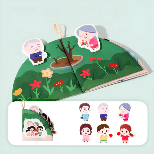 Interactive Soft Cloth Book for Baby Early Learning UK