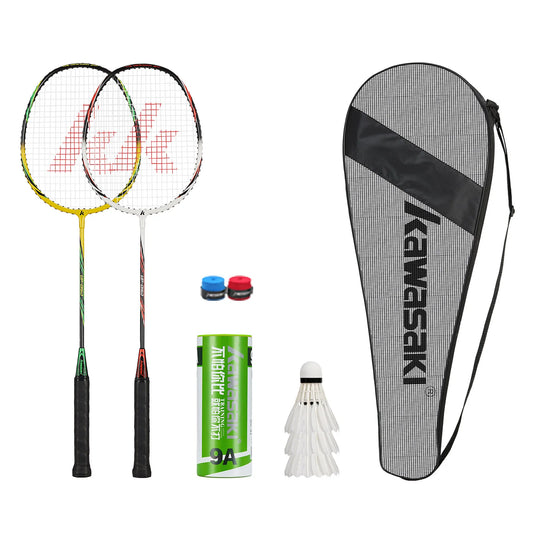 Kawasaki Aluminium Alloy Badminton Racket Pair for Outdoor Play UK