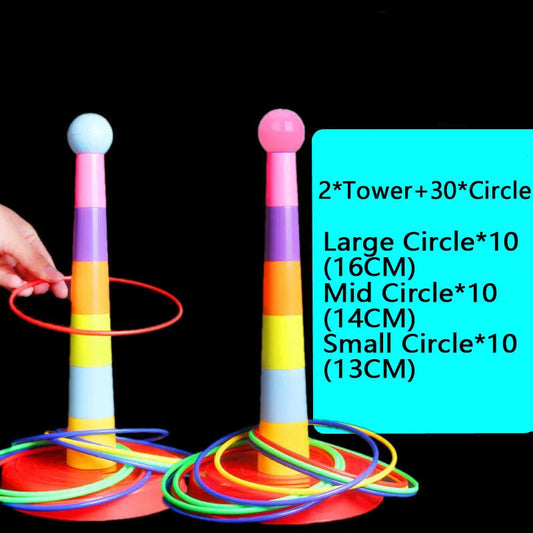 Kids Ring Toss and Stacking Cup Game Set UK