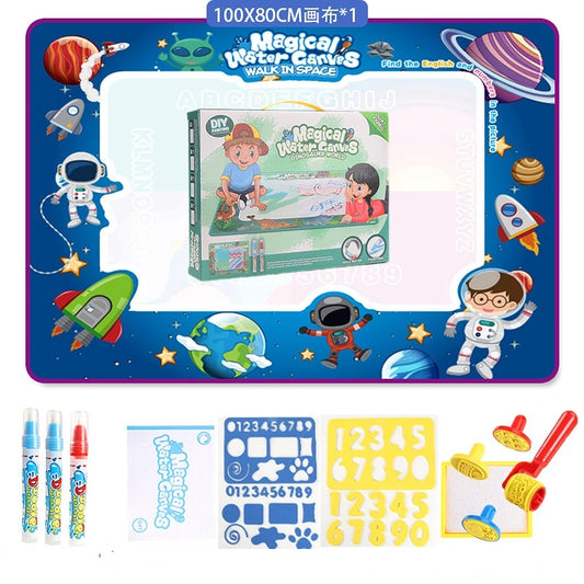 Large Magic Water Drawing Mat Mess Free Doodle Toy for Kids UK