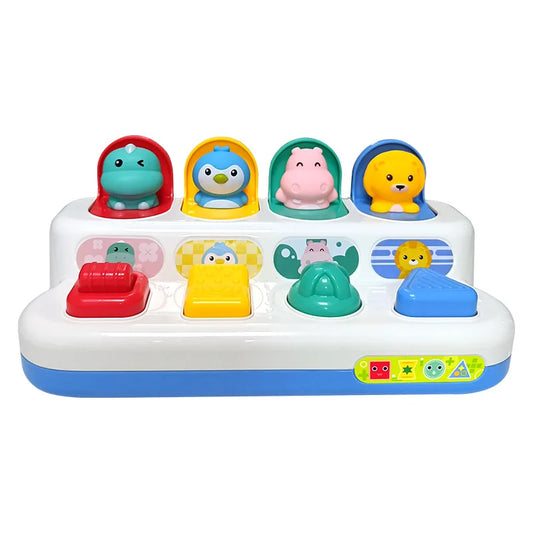 Montessori Baby Pop Up Dinosaur Toy Interactive Sensory Activity Box for Toddlers UK