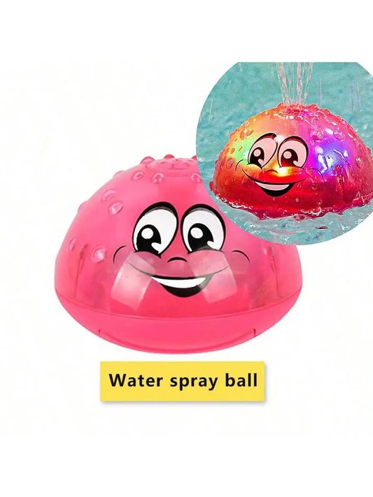 Rotating Light Up Bath Ball Sprinkler Toy with LED Water Spray UK