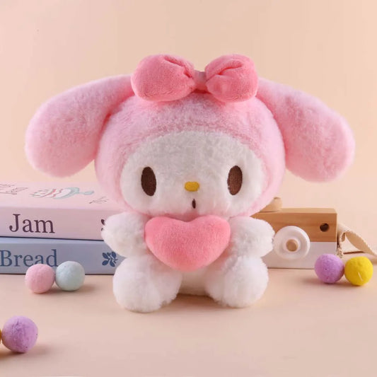 Cute Sanrio Plush Dolls Hello Kitty Kuromi and Cinnamoroll Soft Toys 22cm Kawaii Gifts UK