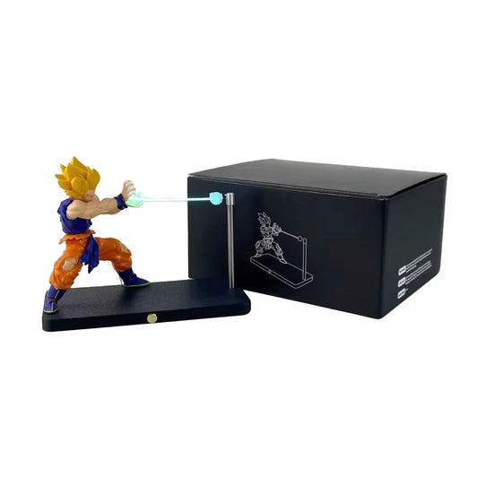 Dragon Ball Z Son Goku Super Saiyan Light Up Figure Lamp Spirit Bomb Anime Statue UK