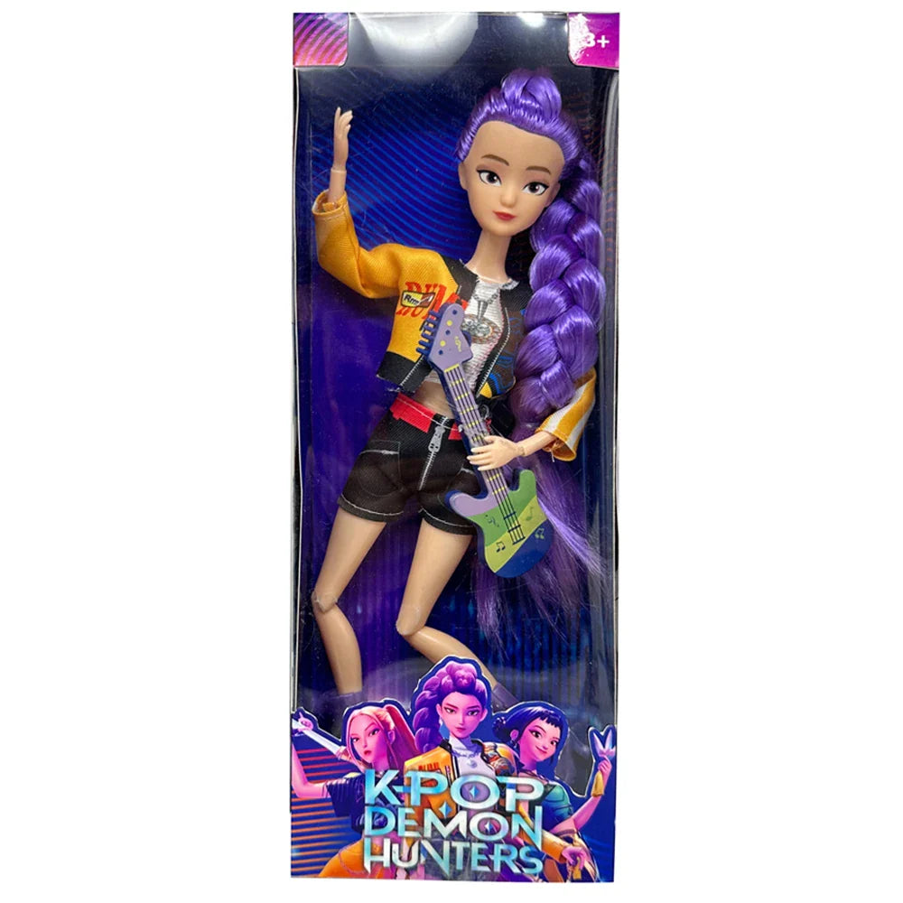 2025 NEW Anime KPop Demon Hunters Doll Vinyl Toy Rumi Mira zoi Character vinyl mask figurine Birthday Gift Fan Club Gifts - Toyway