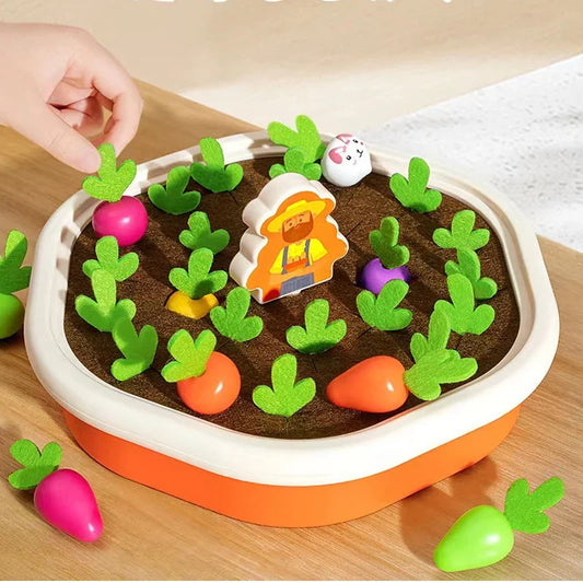 Montessori Pull Carrot Memory Game Educational Sorting Toy with Cards for Kids UK