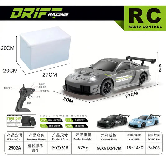 2025 Limited Edition RC Drift Racing Car GT3 RS 1:24 Scale High Speed Toy UK