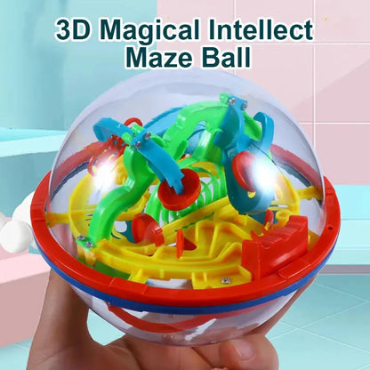 3D Maze Ball 100 Step Labyrinth Puzzle Game UK