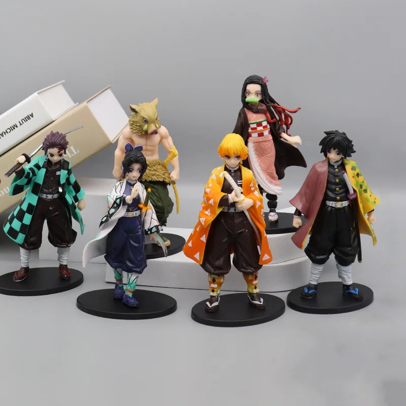 Demon Slayer Kimetsu no Yaiba Action Figure Tanjiro and Nezuko PVC Model Toy UK