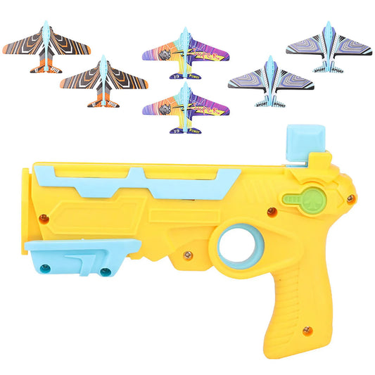 Airplane Launcher Catapult Gun with Foam Glider Planes UK