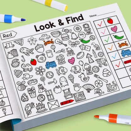 Childrens Search and Find Coloring and Handwriting Book UK