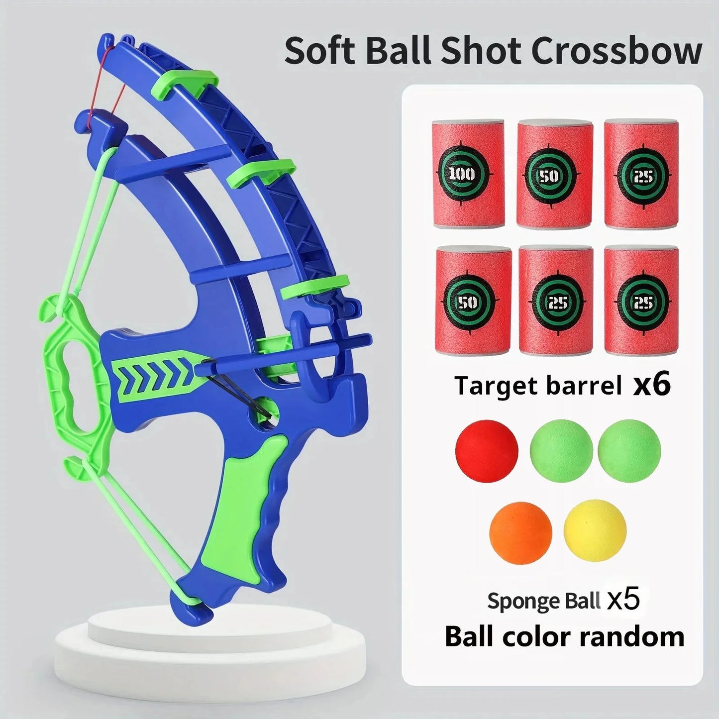 Childrens Soft Bullet Target Practice Shooting Toy UK