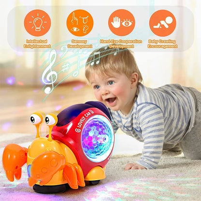 Interactive Crawling Crab Musical Toy with Lights and Sounds for Babies UK