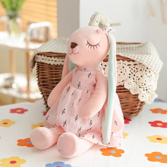 Kawaii Long Ear Rabbit Plush Toy Soft Baby Sleep Doll 35cm UK
