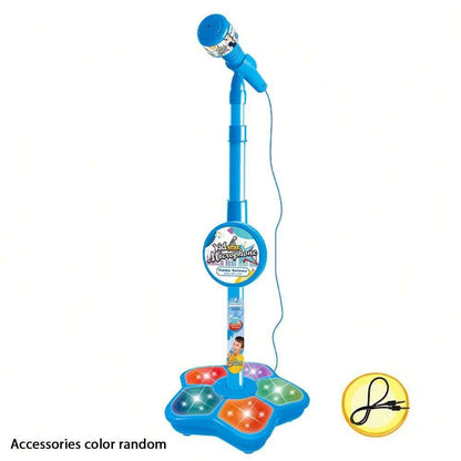 Kids Portable Karaoke Microphone Stand Adjustable Electronic Musical Toy UK