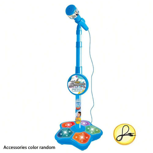 Kids Portable Karaoke Microphone Stand Adjustable Electronic Musical Toy UK
