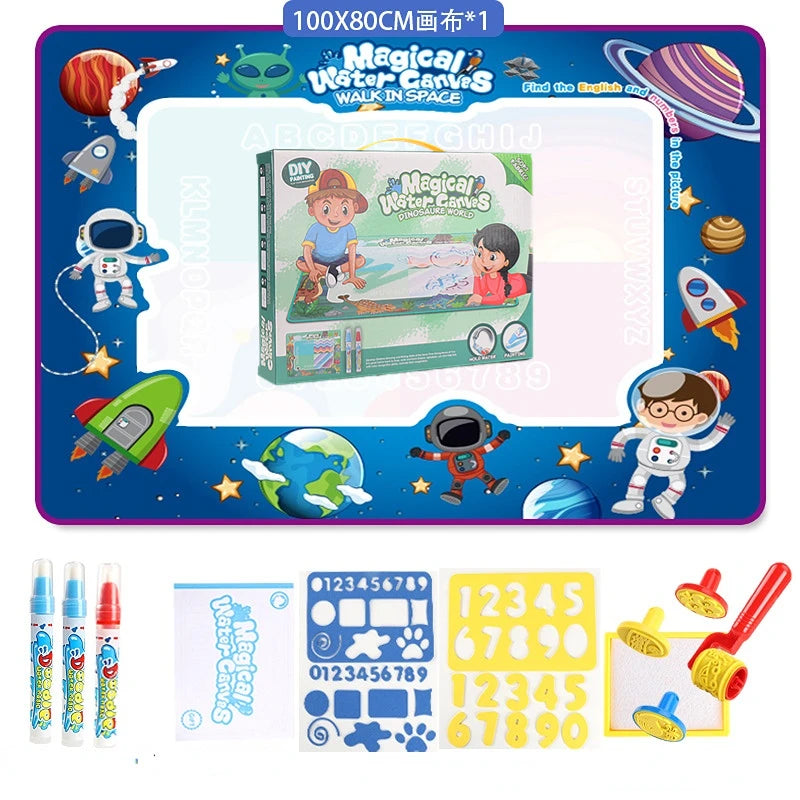 Large Magic Water Drawing Mat Mess Free Doodle Toy for Kids UK