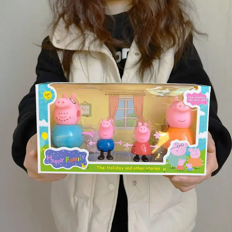 Peppa Pig Family Figure Set 4 Piece Toy Dolls for Kids UK