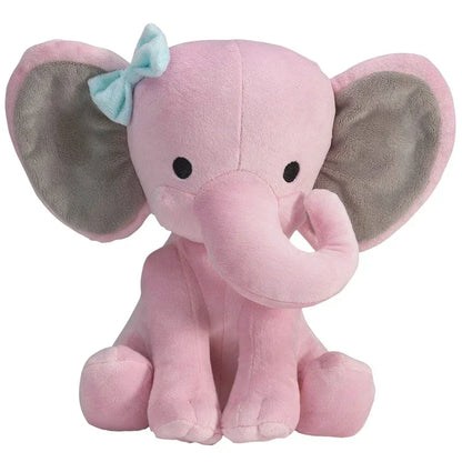 Cute Grey Elephant Plush Toy 25cm Soft Sleeping Pillow for Baby Nursery Decor UK