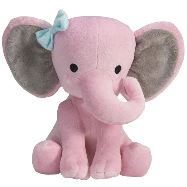 Cute Grey Elephant Plush Toy 25cm Soft Sleeping Pillow for Baby Nursery Decor UK