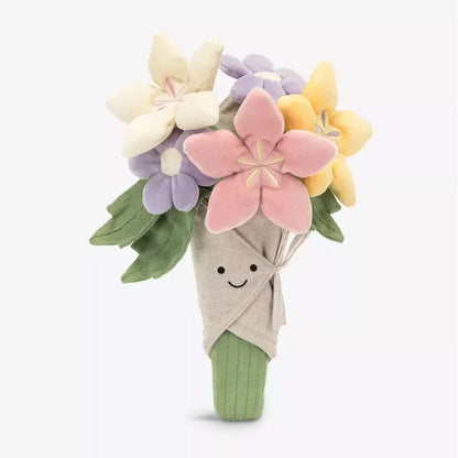 Colorful Plush Rose Flower Toy Handheld Soft Plant for Home Decor and Valentines Gift UK