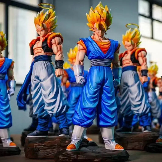Dragon Ball Z Gogeta and Vegetto Figure 30cm Super Saiyan Statue with Base for Collectors UK
