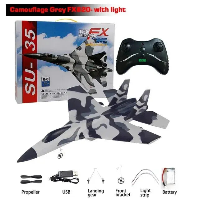 4Lightweight EPP foam SU35 RC aircraft with 2.4GHz controller