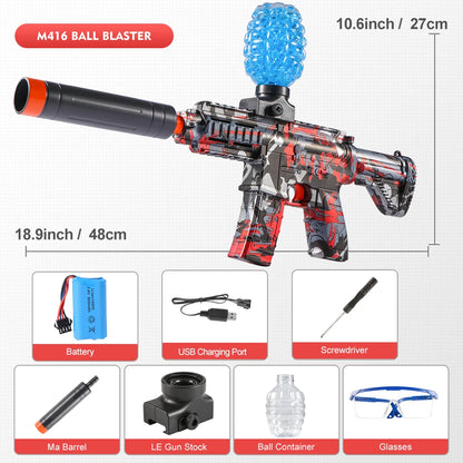 M416 Electric Ball Blaster Toy Gun Metallic Finish UK