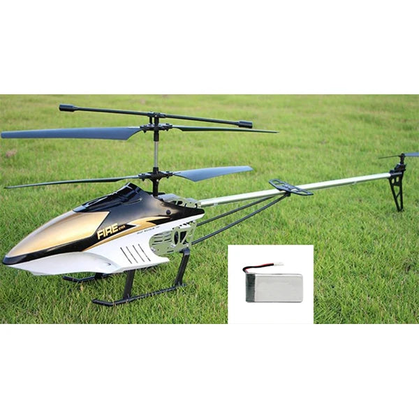 80cm large RC helicopter with remote control flying outdoors