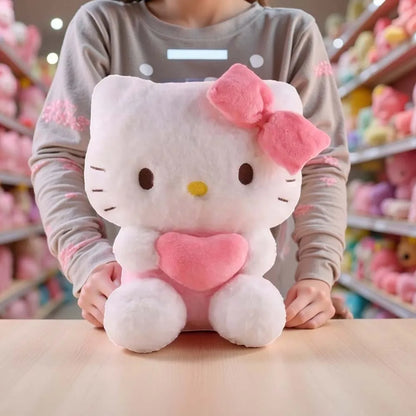 Cute Sanrio Plush Dolls Hello Kitty Kuromi and Cinnamoroll Soft Toys 22cm Kawaii Gifts UK