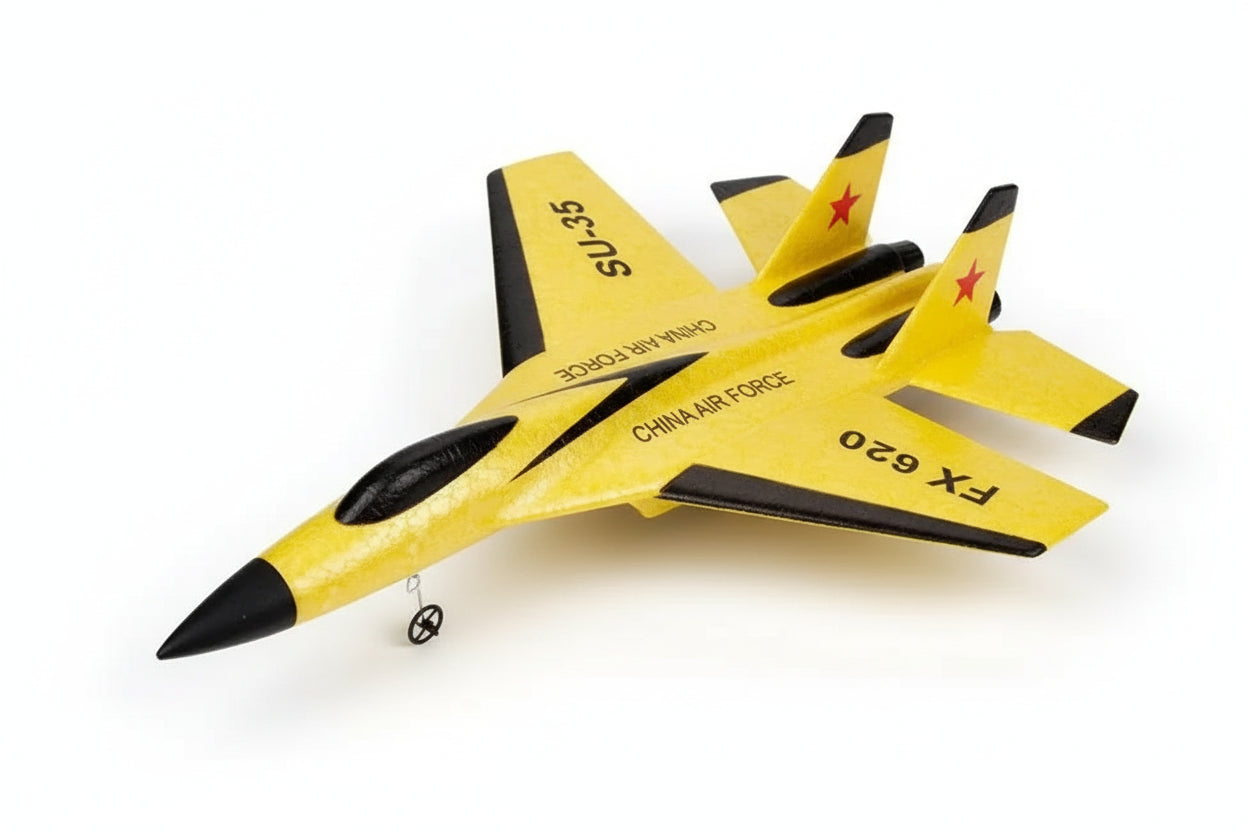 SU35 RC Plane remote control foam fighter jet with LED lights for kids