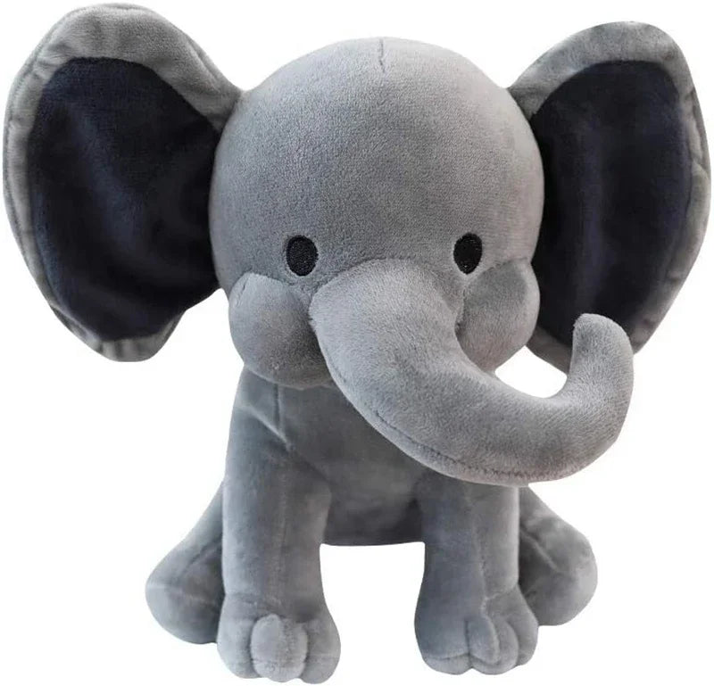 Cute Grey Elephant Plush Toy 25cm Soft Sleeping Pillow for Baby Nursery Decor UK