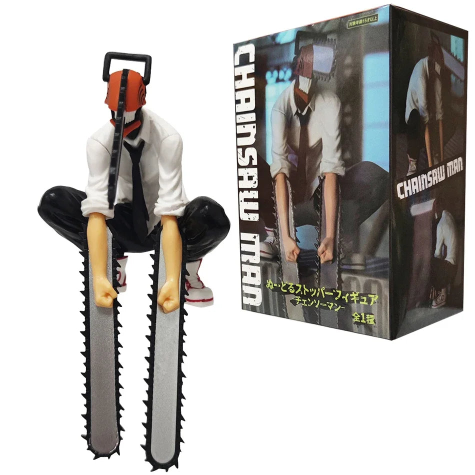 Chainsaw Man Anime Figure 18cm Power and Denji PVC Action Model for Collectors UK