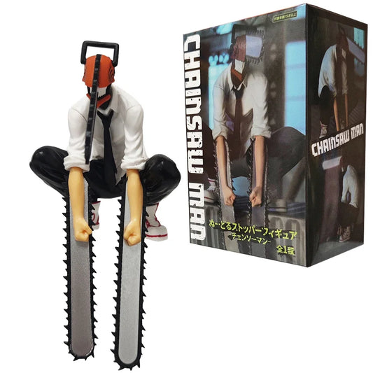 Chainsaw Man Anime Figure 18cm Power and Denji PVC Action Model for Collectors UK
