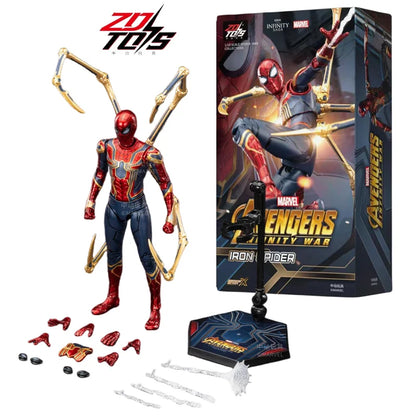 Spider-Man No Way Home Action Figure ZD Toys 18cm Black and Gold Suit Model for Collectors UK