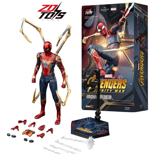 Spider-Man No Way Home Action Figure ZD Toys 18cm Black and Gold Suit Model for Collectors UK