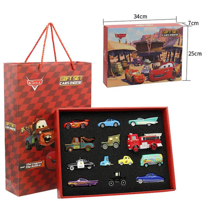 Disney Pixar Cars 1:55 Diecast Model Set with McQueen Mater and Mack in Gift Box UK