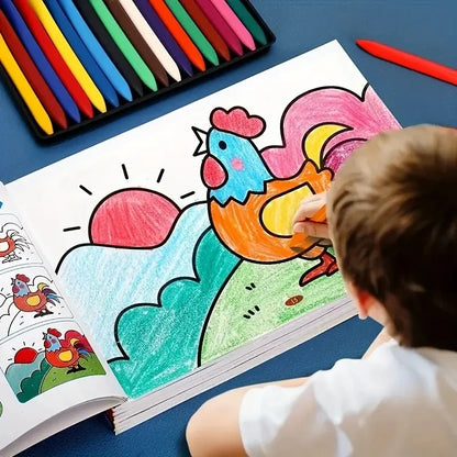 Step-by-Step Progressive Painting and Colouring Book for Kids UK